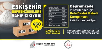 DEPREMZEDELER İÇİN GIDA DESTEK KAMPANYASI