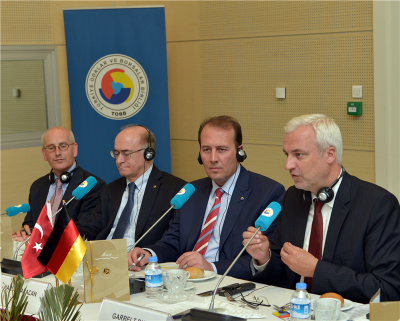 Alman Bakan Duin TOBB’da Karacan tarafından ağırlandı