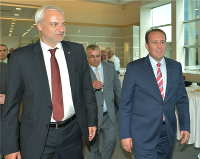 Alman Bakan Duin TOBB’da Karacan tarafından ağırlandı