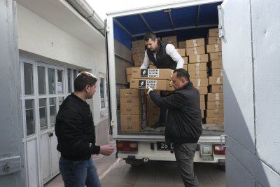 ETO’NUN HİJYEN YARDIMLARI TESLİM EDİLİYOR