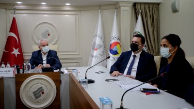 ETO VE İL SAĞLIK MÜDÜRLÜĞÜ İŞYERLERİNDEKİ SALGIN TEDBİRLERİNİ GÖRÜŞTÜ