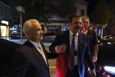 GÜLER’E İLK TEBRİK ZİYARETİ TOBB BAŞKANI HİSARCIKLIOĞLU’NDAN