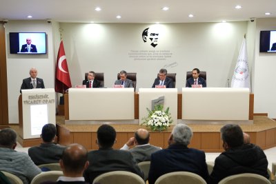 GÜLER, KASIM MECLİS TOPLANTISINDA ODANIN FAALİYETLERİNİ ANLATTI