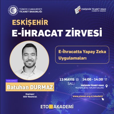 E-İHRACATIN BAŞARILI İSİMLERİ ETO’DA GERÇEKLEŞECEK ZİRVEDE BULUŞUYOR