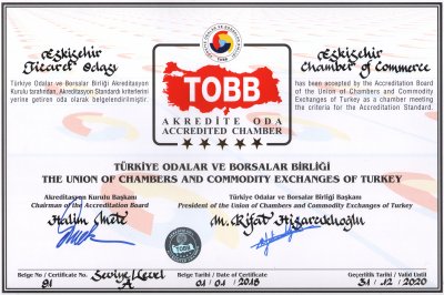 ETO’YA 5 YILDIZLI SERTİFİKA