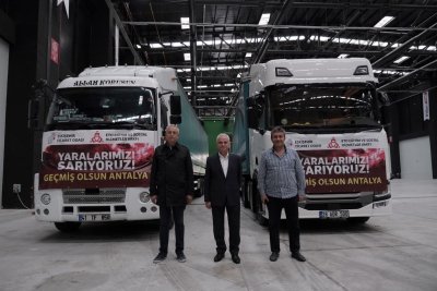 ETO’DAN YANGIN MAĞDURLARINA 2 TIR DOLUSU YARDIM