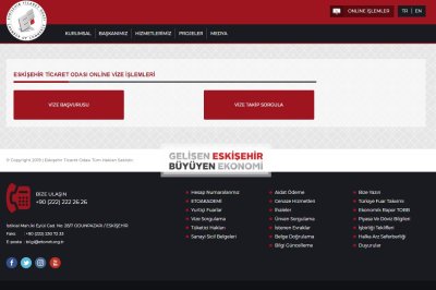 ETO ÜYELERİNE "BİR TIKLA" VİZE BAŞVURUSU