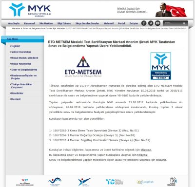 MADENCİLİKTE ETO-METSEM TÜRKİYE’DE İLK OLDU