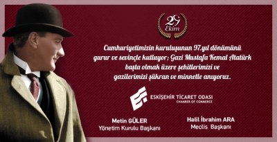 Cumhuriyetimizin 97’nci yılını gururla kutluyoruz