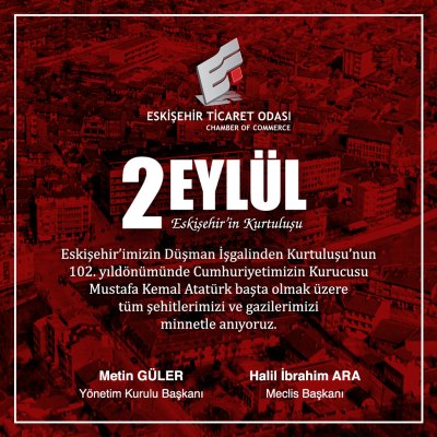 ESKİŞEHİR’İMİZİN DÜŞMAN İŞGALİNDEN KURTULUŞU KUTLU OLSUN