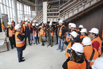 GAZETECİLER FUAR KONGRE MERKEZİNİ ZİYARET ETTİ