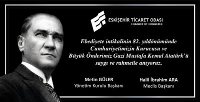 ATATÜRK’Ü SAYGI VE MİNNETLE ANIYORUZ