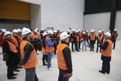 GAZETECİLER FUAR KONGRE MERKEZİNİ ZİYARET ETTİ