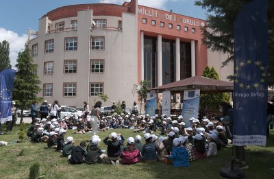 Eskişehir AB Bilgi Merkezi Çevre Bilinci için Öğrencilerle Atölye Çalışması yaptı