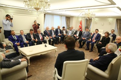 AK PARTİ’DEN ETO BAŞKANI GÜLER’E HAYIRLI OLSUN ZİYARETİ