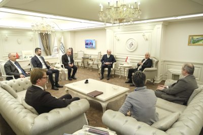 REKTÖR ERDAL İKAF'23 İÇİN ETO’YU ZİYARET ETTİ